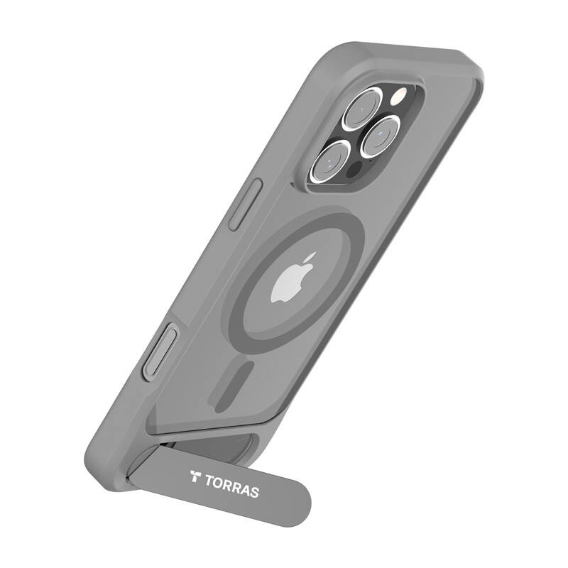 Carcasa Torras Pstand Series pentru iPhone 16 ProMax (Szare)