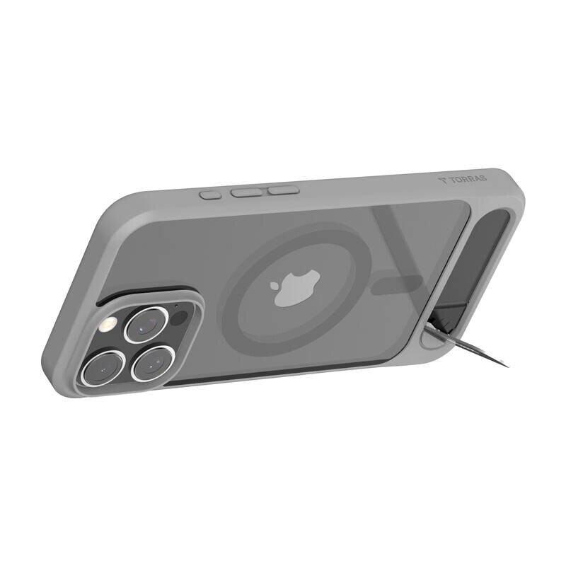 Carcasa Torras Pstand Series pentru iPhone 16 ProMax (Szare)