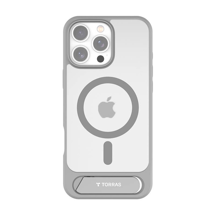 Carcasa Torras Pstand Series pentru iPhone 16 ProMax (Szare)