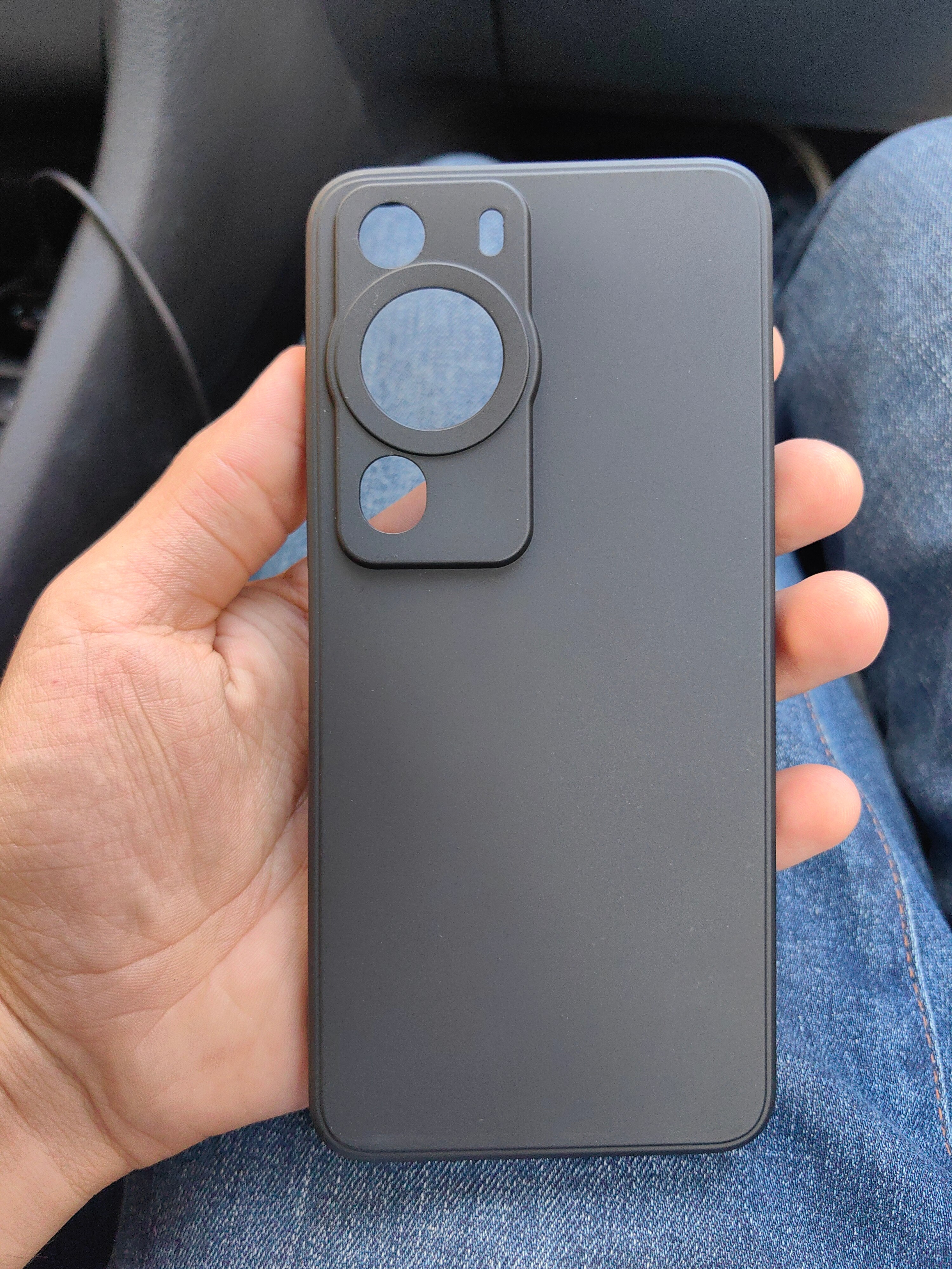 Husa de Protectie, Flippy, pentru Huawei P60 Pro, Liquid Silicone, cu Microfibra pe Interior, Protectie Antisoc, Compatibil Incarcare Wireless, Negru