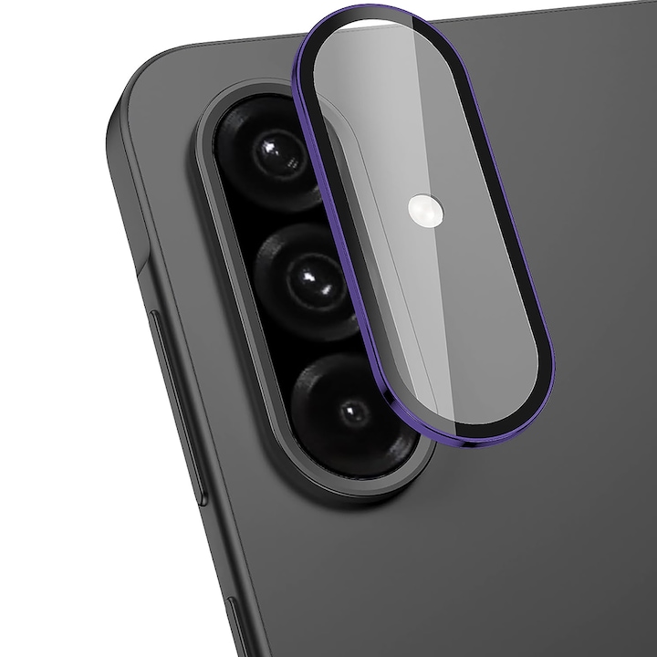 Folie Protectie Lentile Camera compatibila cu Samsung Galaxy A56 /Samsung Galxy A36, CASEY STUDIOS™ MaxDefense+, Ultra HD, Anti Amprente, Anti Zgarieturi, Anti Socuri, Mov