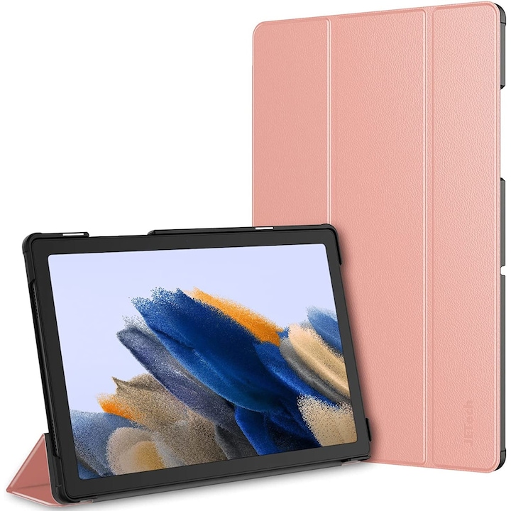 Husa Slim Sigloo, Smart Cover, Trifold, pentru Lenovo Tab M10 Plus 10.6 inch (3rd gen) TB-125F, TB-128F, model Pink