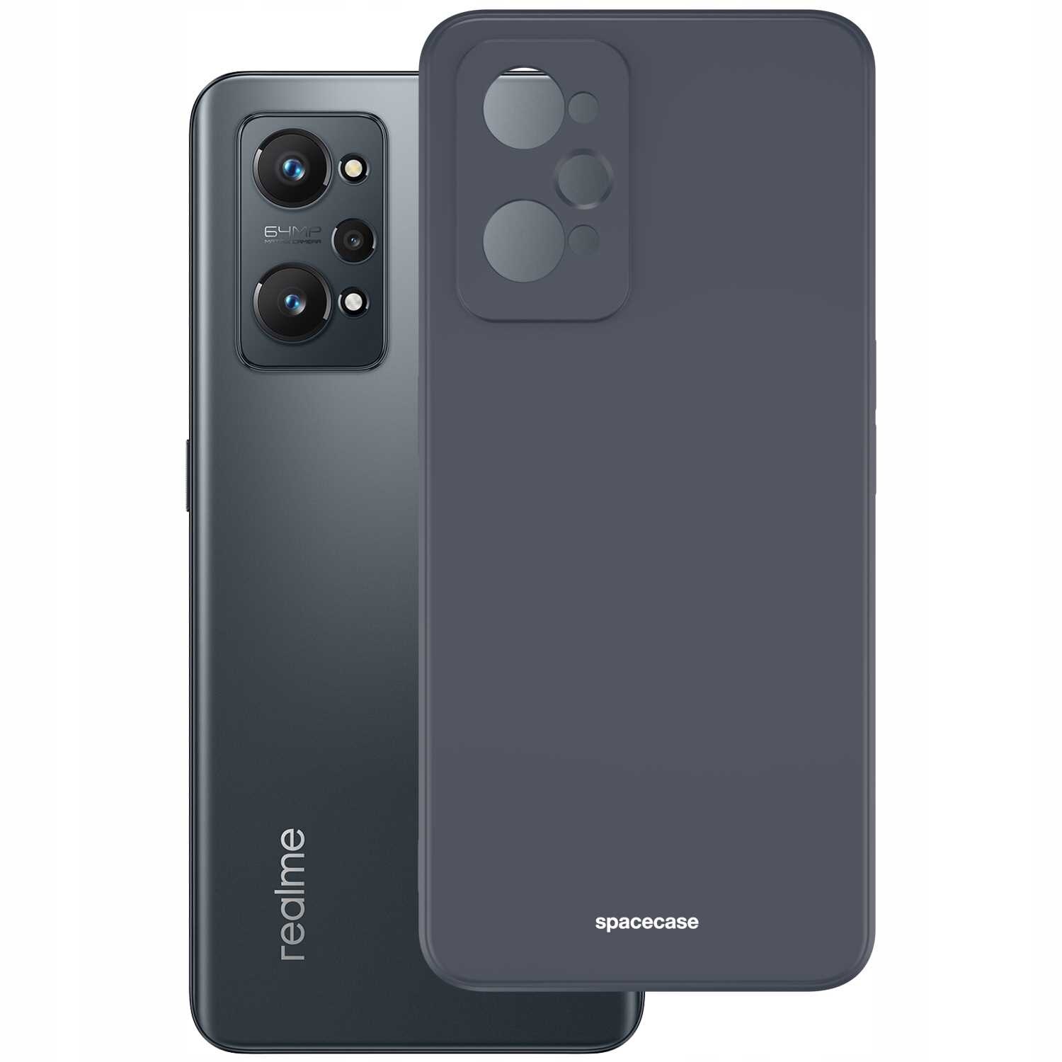Husa telefon Spacecase pentru Realme GT Neo 2/Neo 3T/GT2, neagra, silicon, protectie eficienta