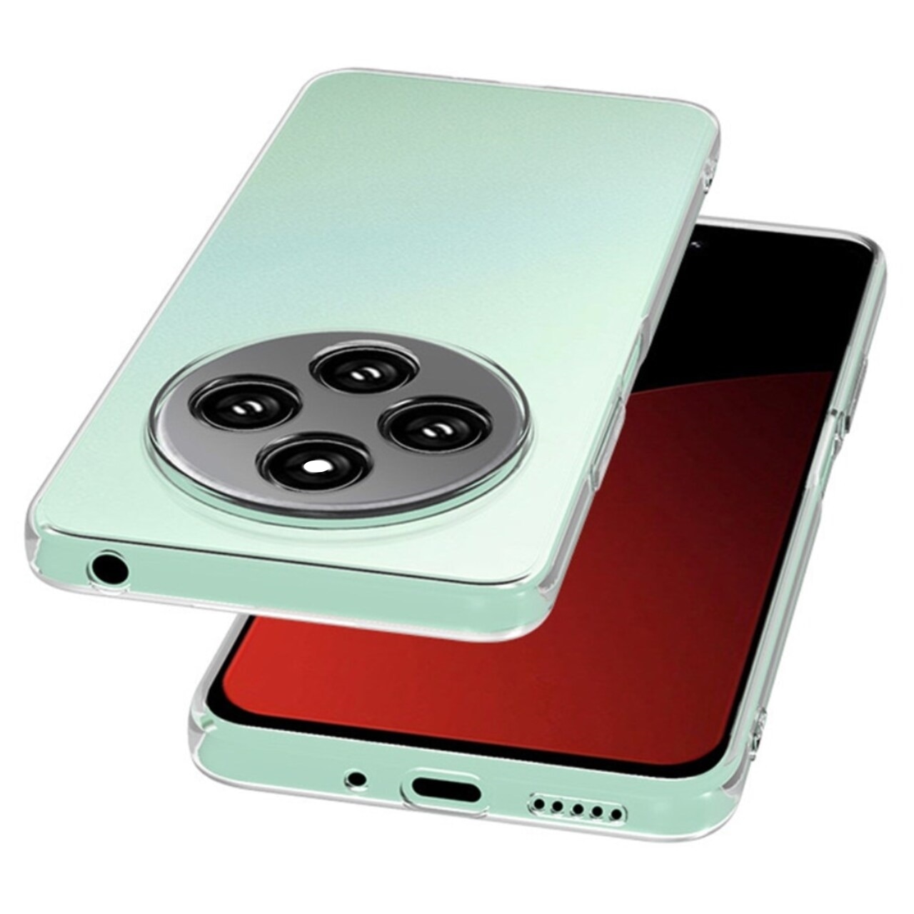 Husa pentru telefon Xiaomi Redmi 14C cu telefon - din silicon transparenta