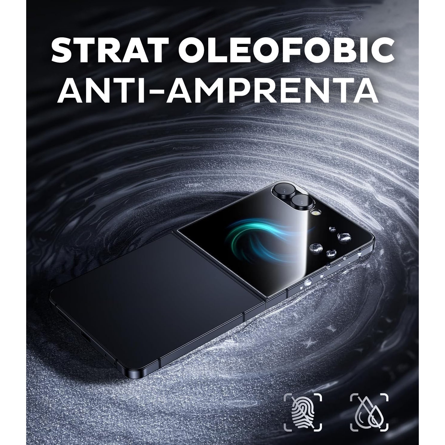 Folie Sticla pentru Samsung Galaxy Z Flip 7 Daden MaxProtection, Full Cover, Protectie Profesionala, Ultra Rezistenta, Calitate Premium