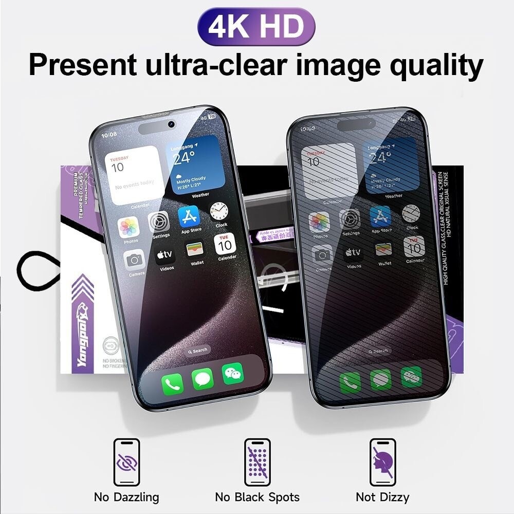 Folie protectie telefon, pentru iPhone 12/12 Pro, instalare automata, transparent, set complet
