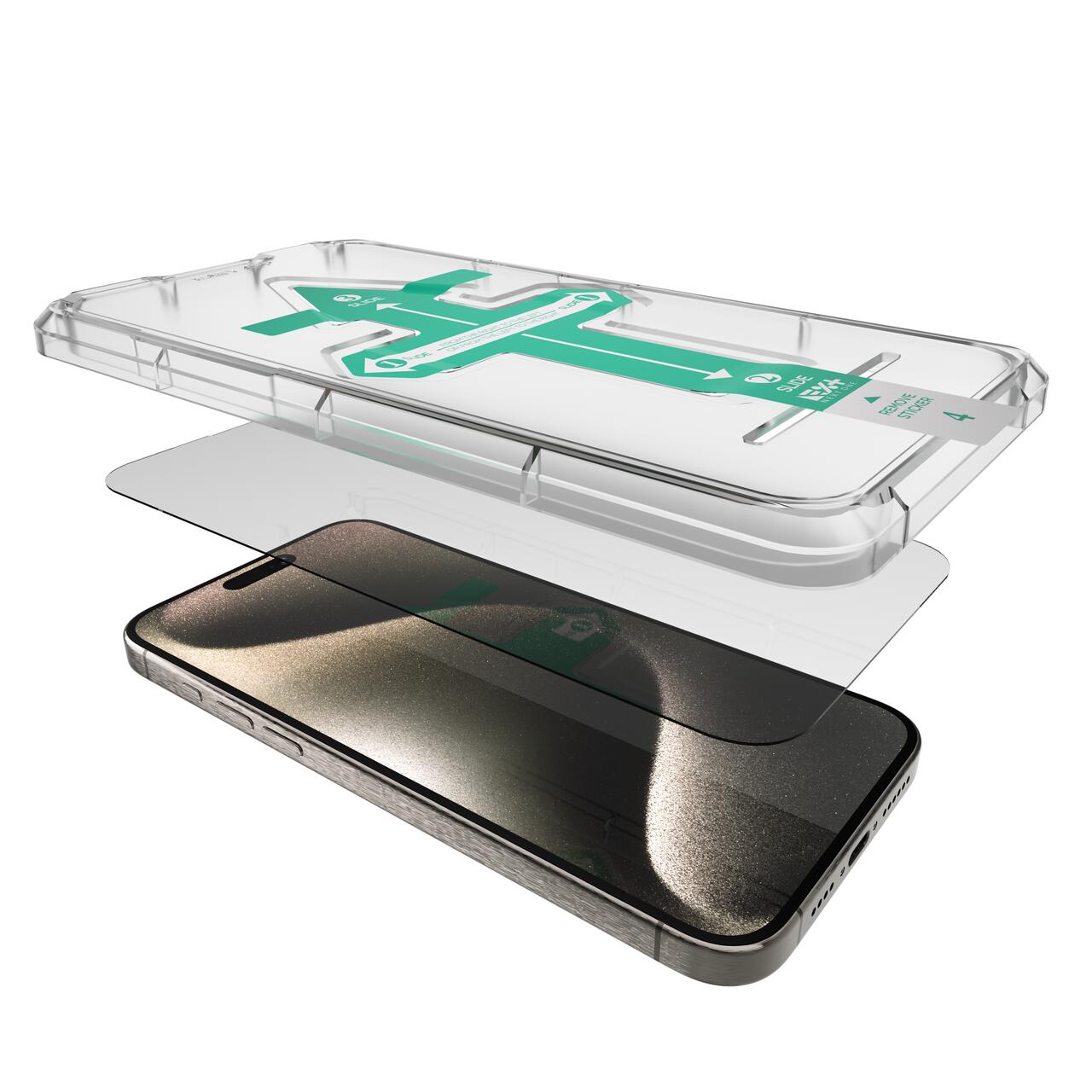 Folie de protectie Next One, Tempered glass screen protector pentru iPhone 15 Pro