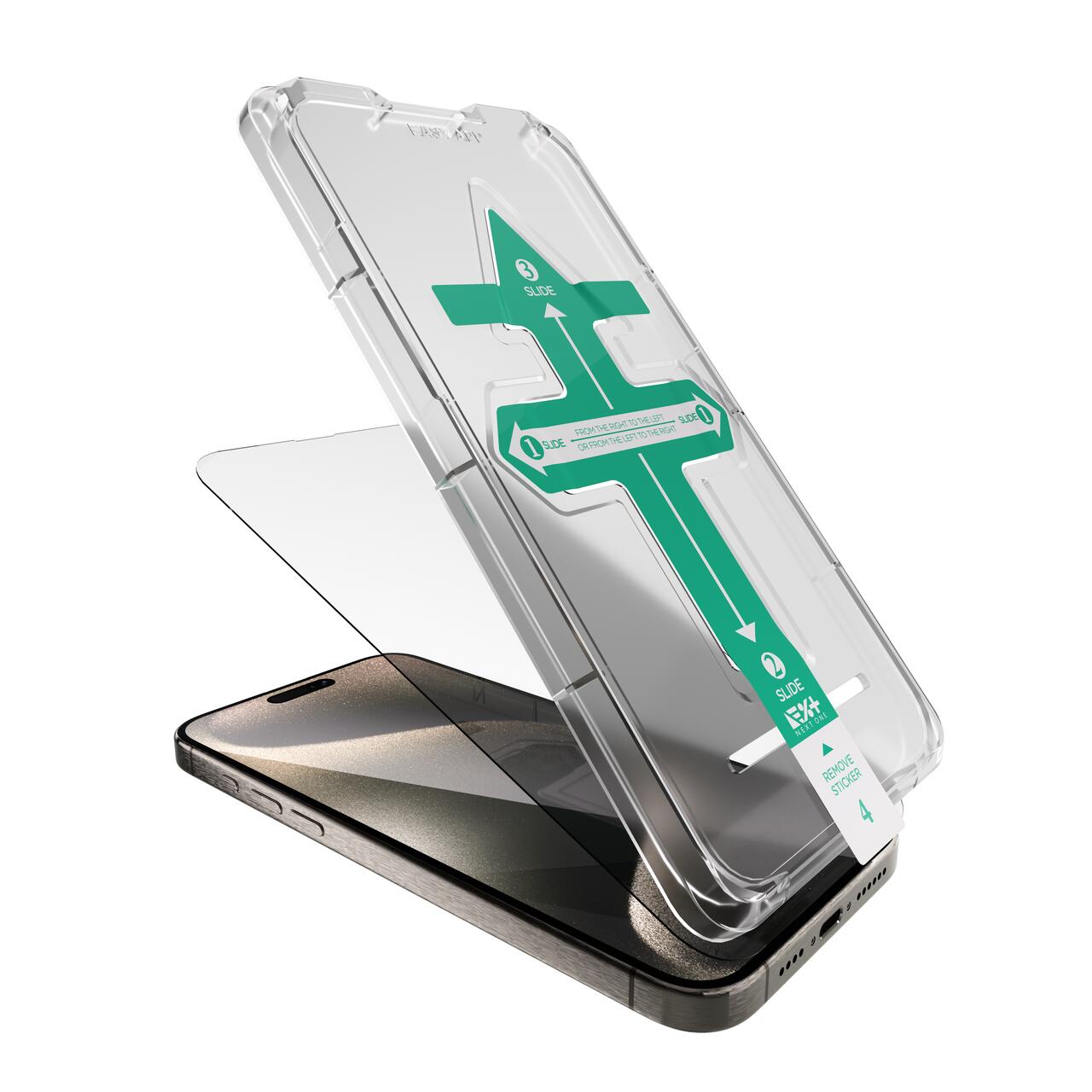 Folie de protectie Next One, Tempered glass screen protector pentru iPhone 15 Pro