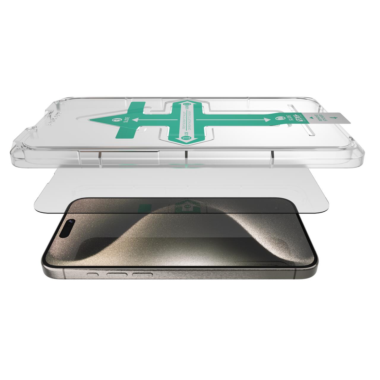 Folie de protectie Next One, Tempered glass screen protector pentru iPhone 15 Pro