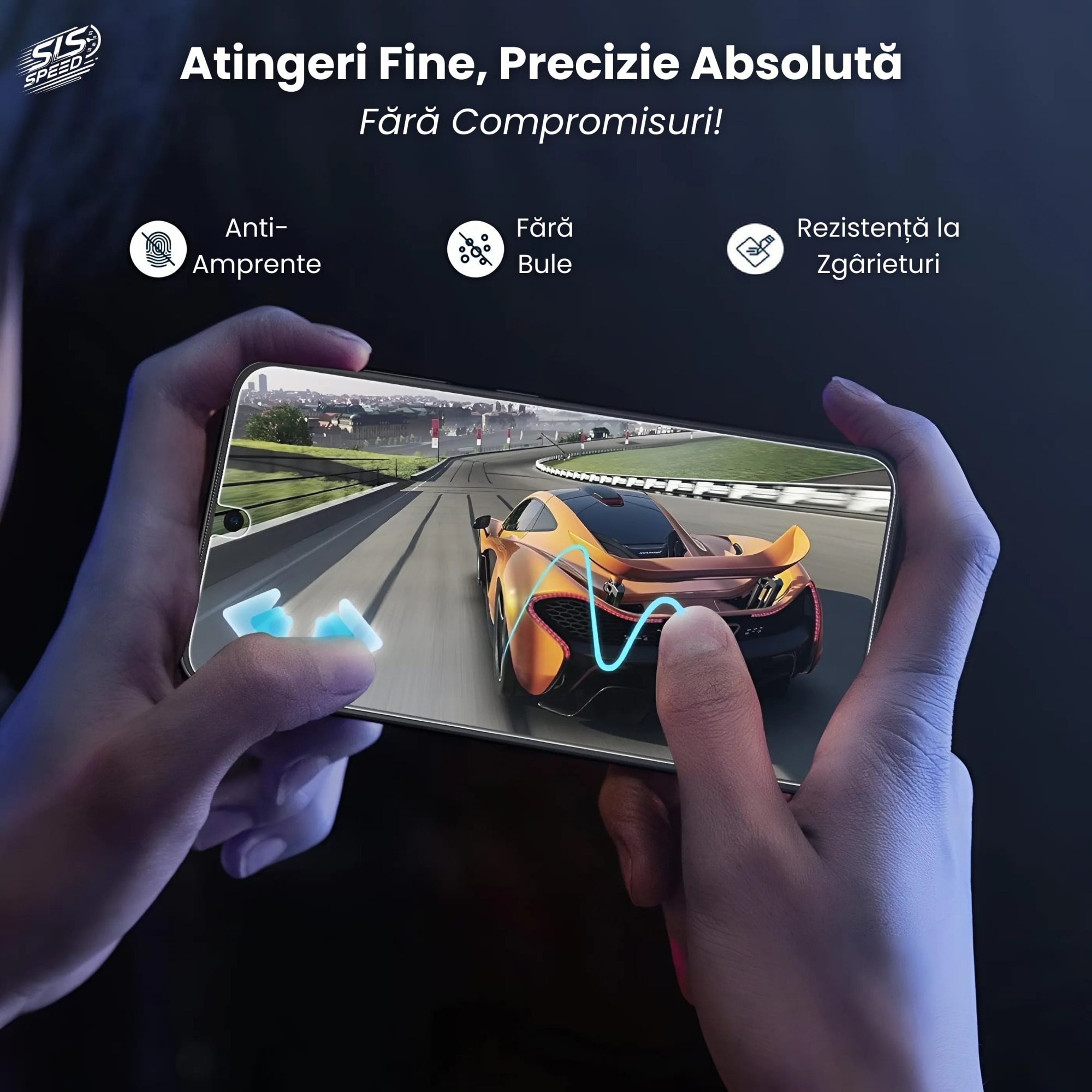 Set 2 Folii Transparent Glass, Amprenta Functionala, Sticla Securizata, Compatibil cu Samsung S25 Ultra, Ez Fit instalare usoara cu EASYAPP pentru indepartarea prafului, SLSpeed, Anti-zgarieturi, Anti-amprenta, anti-explozie, Anti-soc