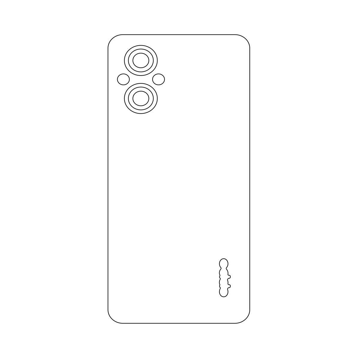 Folie Protectie iSkinz pentru Oppo Reno7 Lite 5G, Reno7 Z 5G - Negru Mat Simple Cut, Skin Adeziv, Cover pentru Carcasa Spate