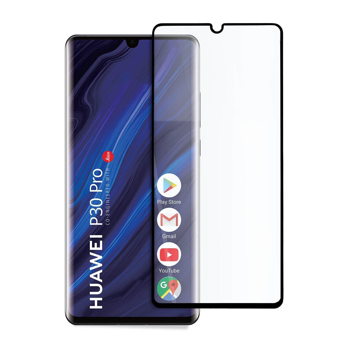 Folie de Sticla pentru Huawei P30 Pro New Edition, Full Glue, Full Cover, Negru