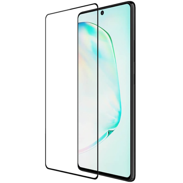 Folie de Sticla pentru Samsung S10 Lite, Full Glue, Full Cover, Negru