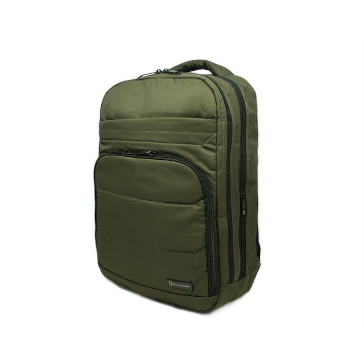 Rucsac laptop National Geographic PRO 710, doua compartimente, verde inchis, 31x15x43cm