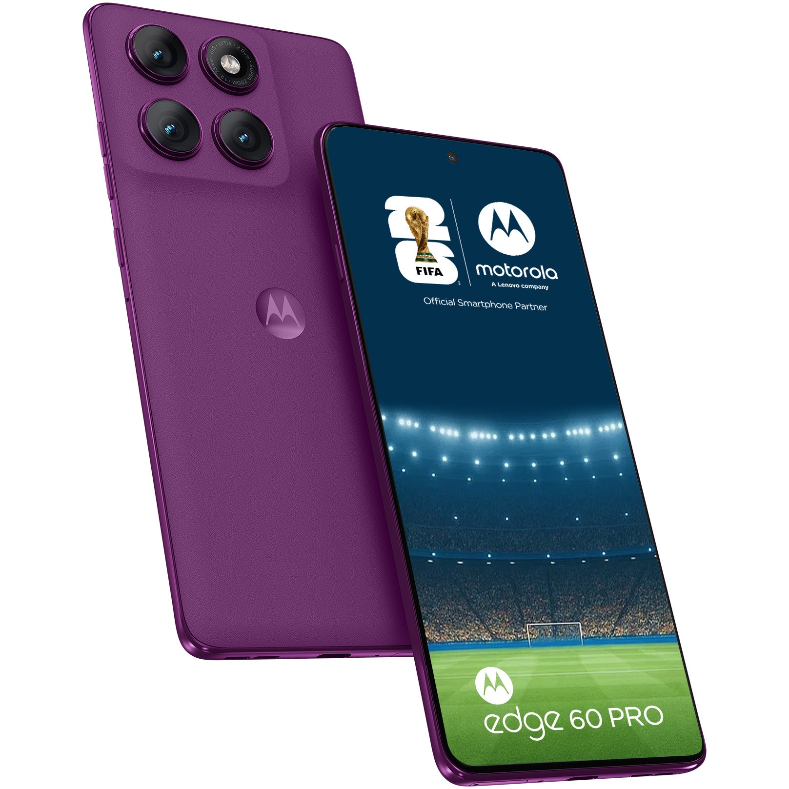 Telefon mobil Motorola edge 60 pro, 8GB RAM, 256GB, PANTONE Sparkling Grape