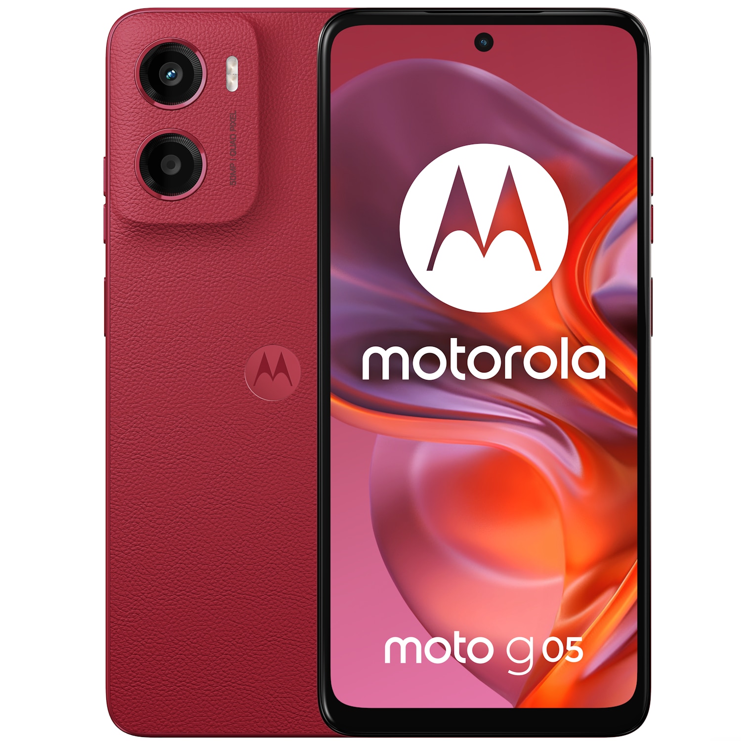 Telefon mobil Motorola moto g05, Dual SIM, 128GB, 8GB RAM, 5200 mAh, Plum Red