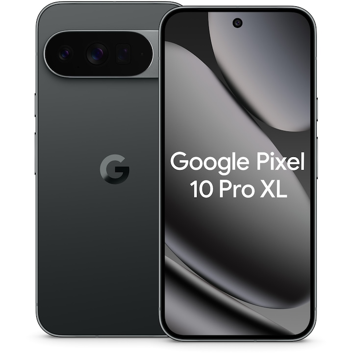 Telefon mobil Google Pixel 10 Pro XL, 512GB, 16GB RAM, 5G,Obsidian