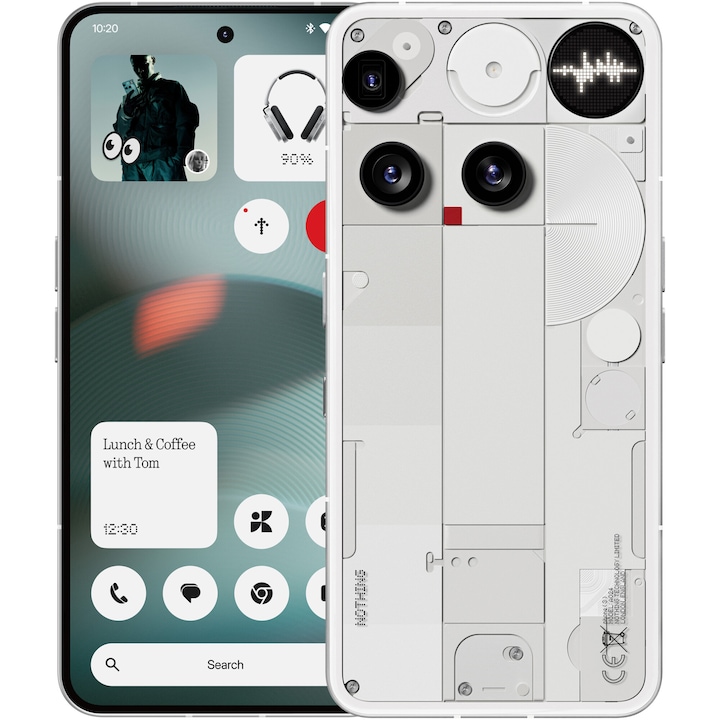 Telefon mobil Nothing Phone (3), 512GB, 16GB RAM, 5G, White
