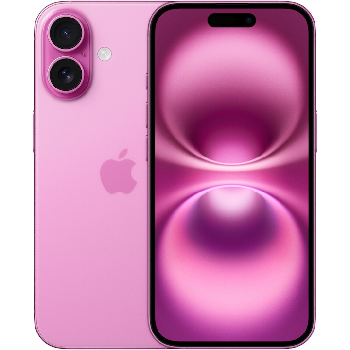 Telefon mobil Apple iPhone 16, 512GB, 5G, Pink