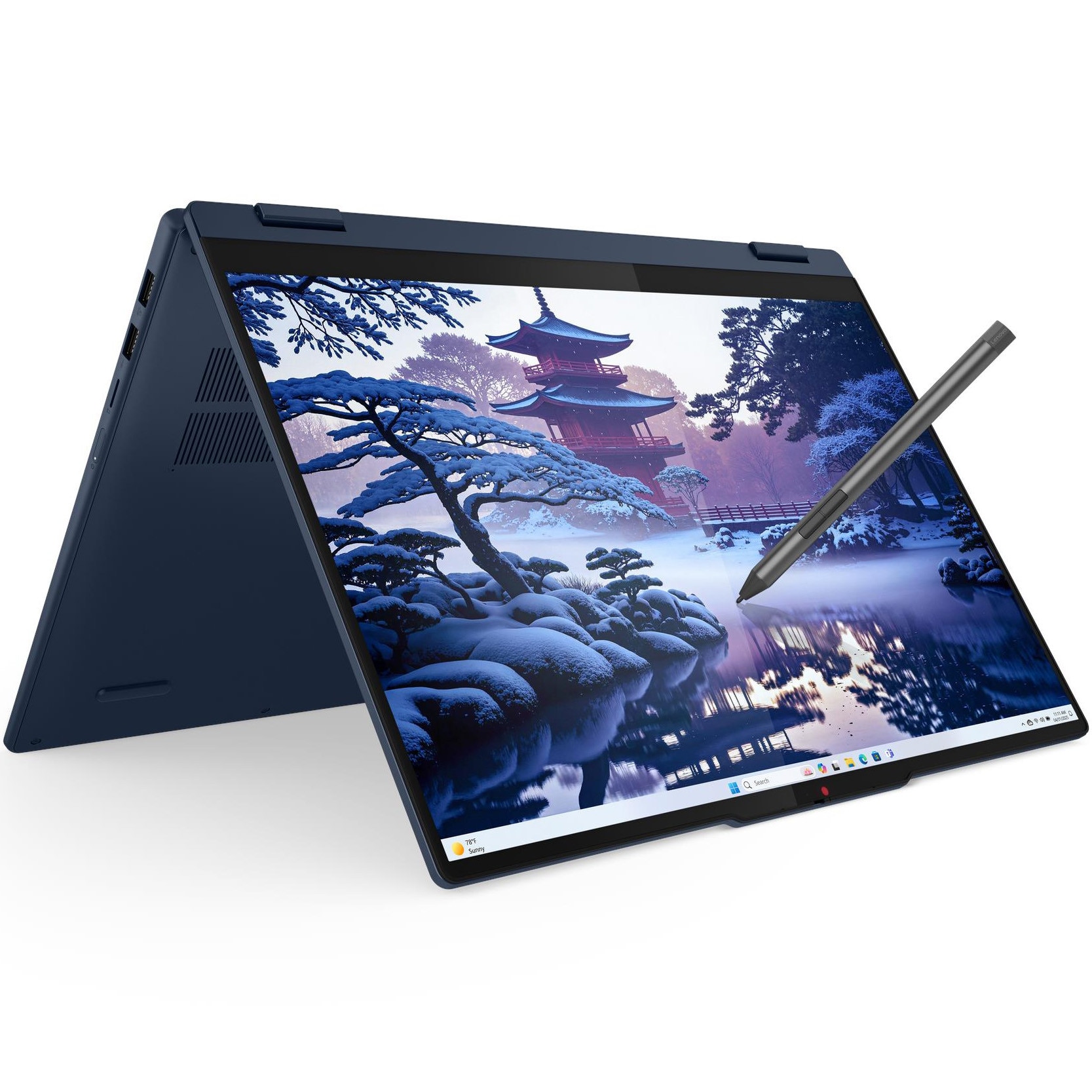 Laptop Lenovo IdeaPad 5 2-in-1 16IAL10 cu procesor Intel® Core Ultra 7 255H pana la 5.1GHz, 16" WUXGA, IPS, Touch, 16GB LPDDR5x RAM, 1TB SSD, Intel® Arc™ Graphics, Windows® 11 Home, Cosmic Blue