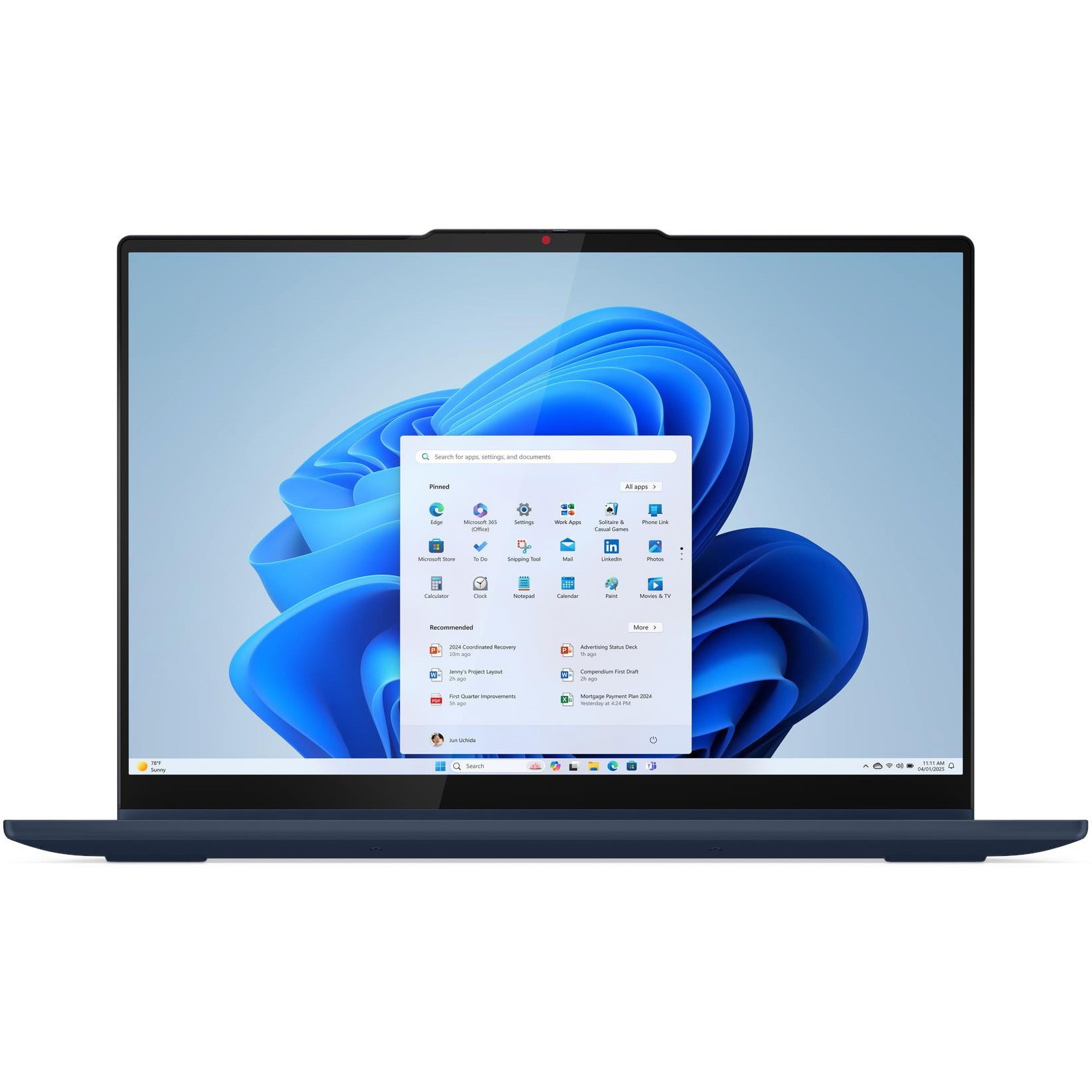 Laptop Lenovo IdeaPad 5 2-in-1 16IAL10 cu procesor Intel® Core Ultra 7 255H pana la 5.1GHz, 16" WUXGA, IPS, Touch, 16GB LPDDR5x RAM, 1TB SSD, Intel® Arc™ Graphics, Windows® 11 Home, Cosmic Blue