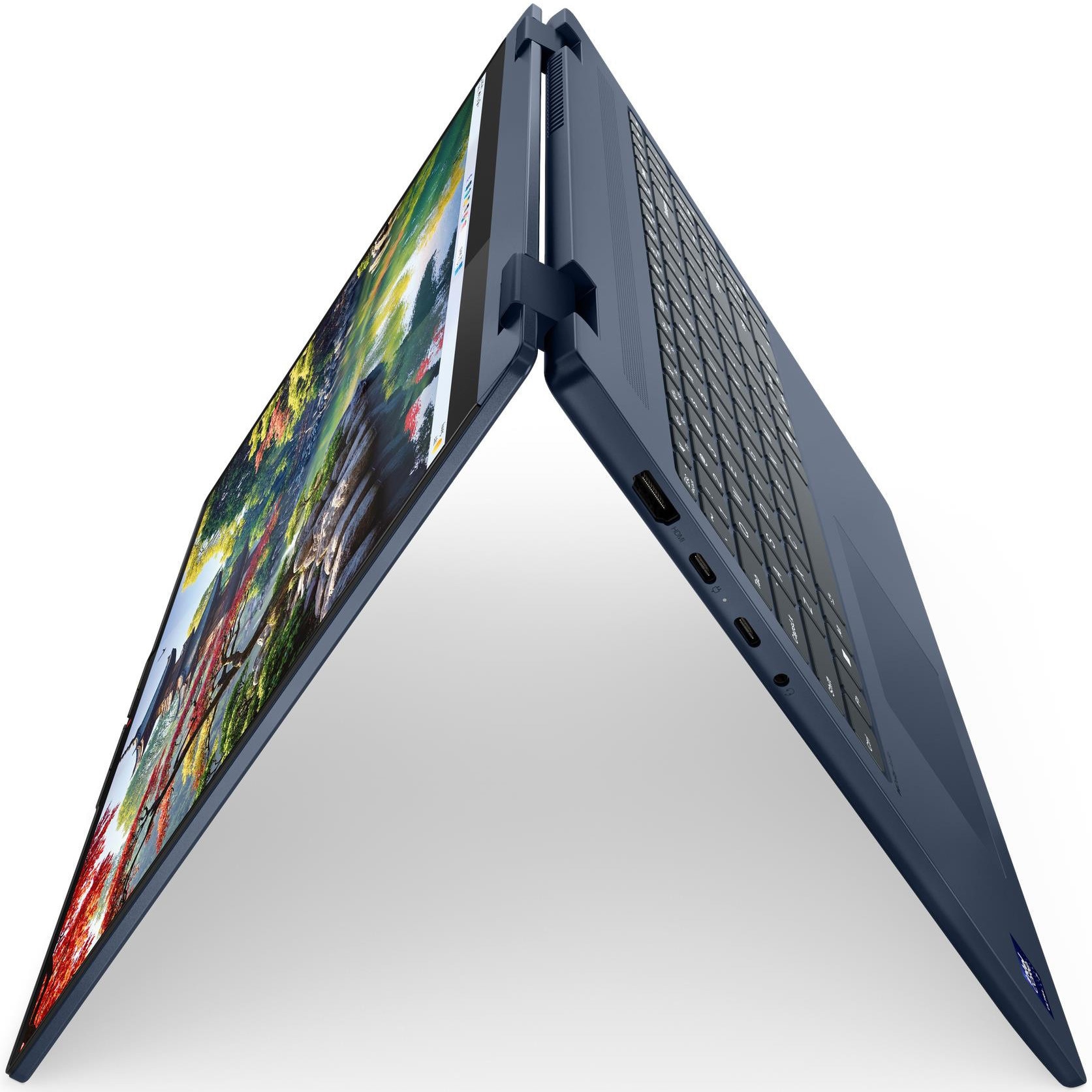 Laptop Lenovo IdeaPad 5 2-in-1 16IAL10 cu procesor Intel® Core Ultra 7 255H pana la 5.1GHz, 16" WUXGA, IPS, Touch, 16GB LPDDR5x RAM, 1TB SSD, Intel® Arc™ Graphics, Windows® 11 Home, Cosmic Blue