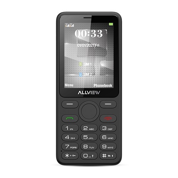 Telefon mobil Allview M30 LUNA, 2.8 inch, Dual Sim, 2G, 1.3 MP, microSD, bluetooth, radio, lanterna, buton SOS, USB-C, Gri inchis