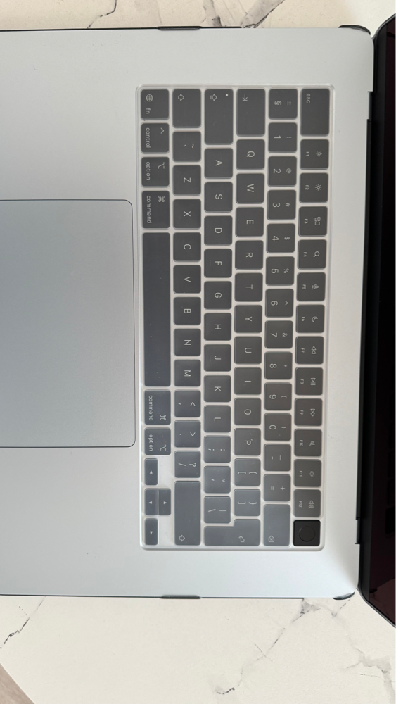 Carcasa Glitter Hard Shell pentru MacBook Air 15 (2023/2024/2025) M Series (M4/M3/M2) (A2941/A3114/A3241), Husa & Protectie MacBook, Transparent
