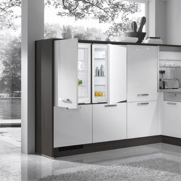 Frigider incorporabil cu o usa Samus SFBI174E, 118 L, Termostat Reglabil, Clasa energetica E, 2 rafturi, H 88 cm, Alb