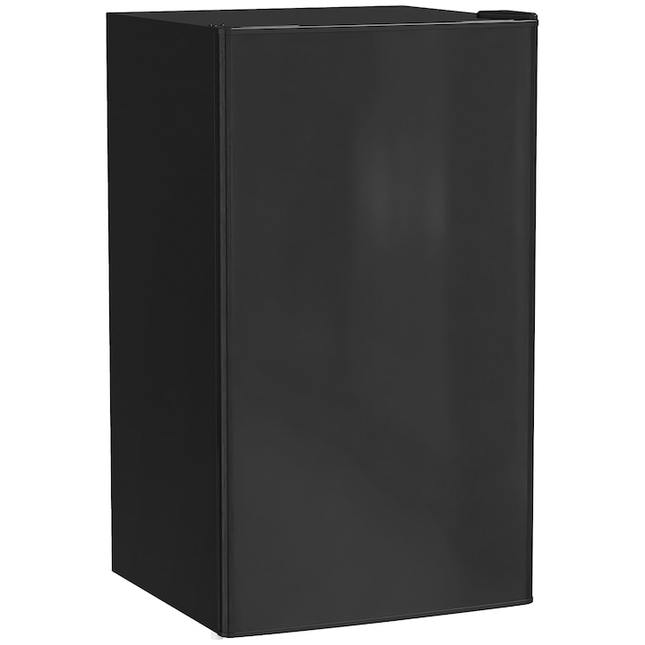 Frigider mic HOMCOM MonoPorta cu congelator, 91L, temperatura reglabila, negru, 47.5x44.2x84cm