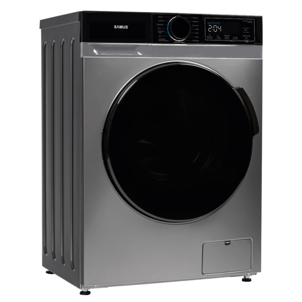 Masina de spalat rufe Samus WSADI-10145DS, 10 kg, Motor inverter, 1400 rotatii, 15 programe, Clasa energetica A, Termostat reglabil, Afisaj electronic, gri inchis