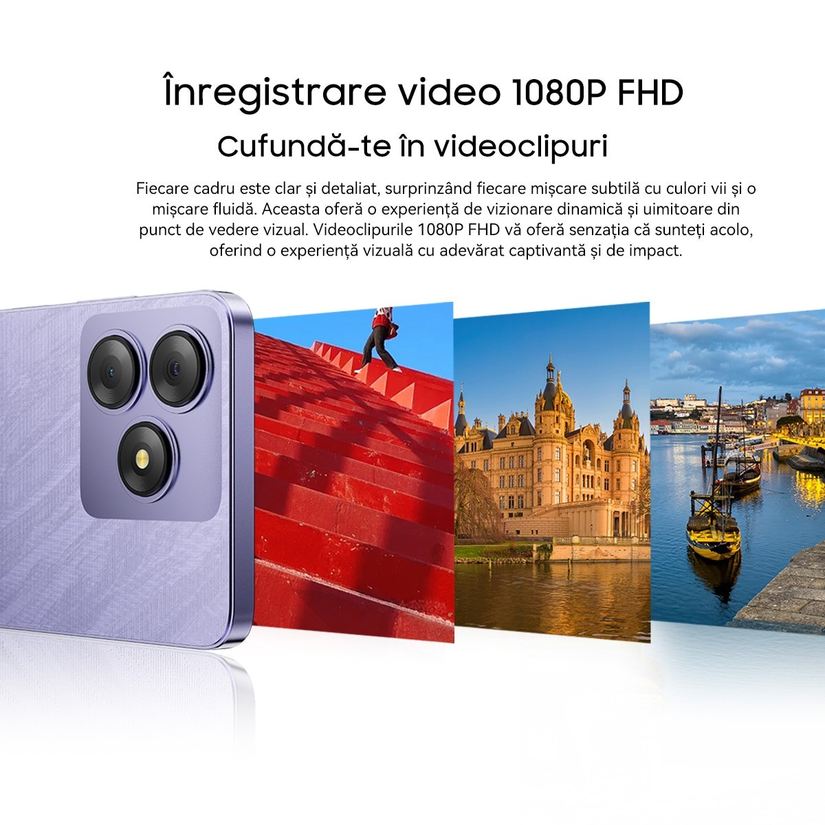 Telefon mobil Blackview WAVE 8, 4G, 6.56" HD+, 12GB RAM(4GB + 8GB extensibili), 256GB Rom, 4G Octa-Core, 13MP + 8MP AI Camera 5000mAh / 10W Telefon mobil, Android 14, 90hz, Deblocare amprenta, Negru