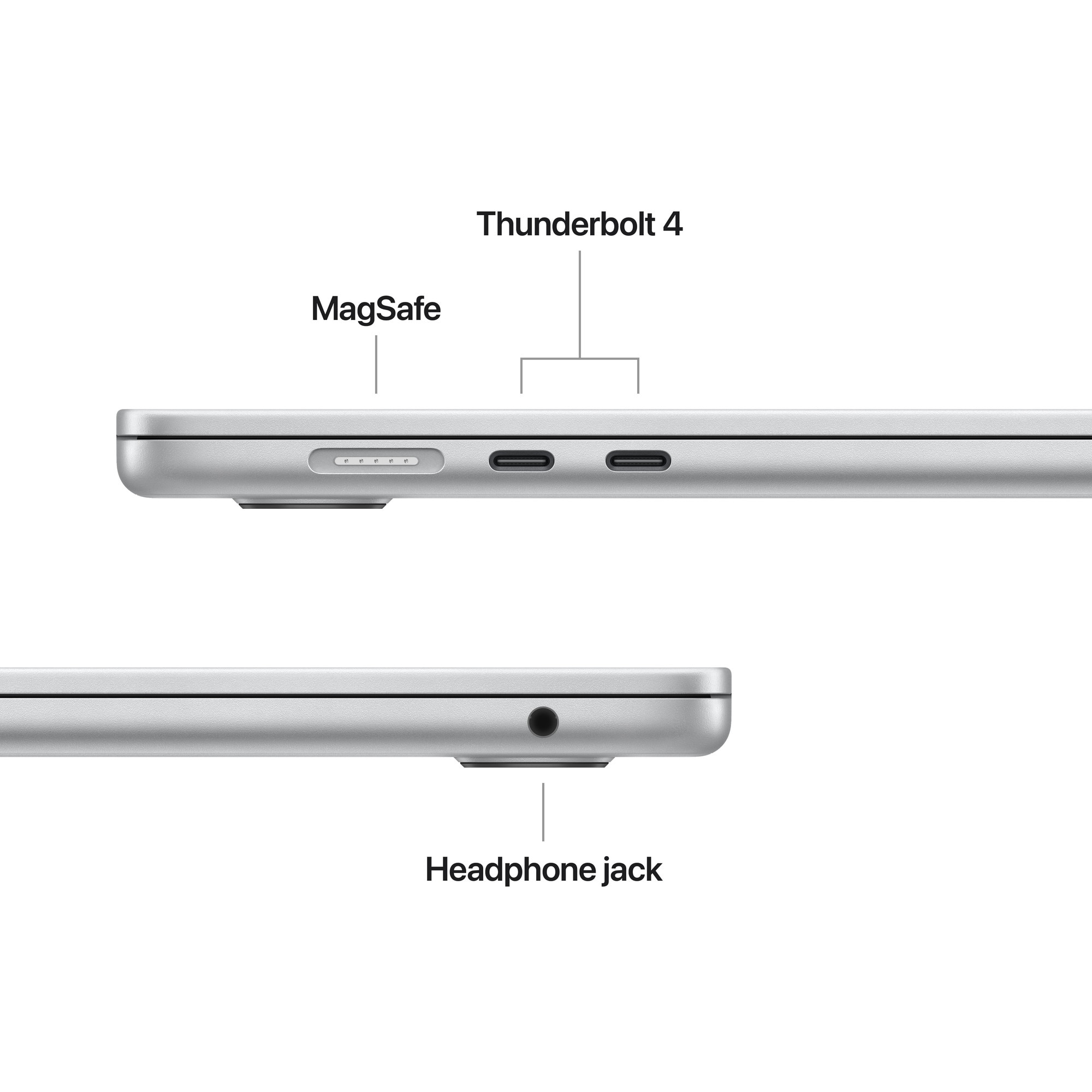 Apple MacBook Air 15'' cu procesor Apple M5, 10 nuclee CPU, 10 nuclee GPU, 16GB RAM, 512GB SSD, Silver, Tastatura Internationala,