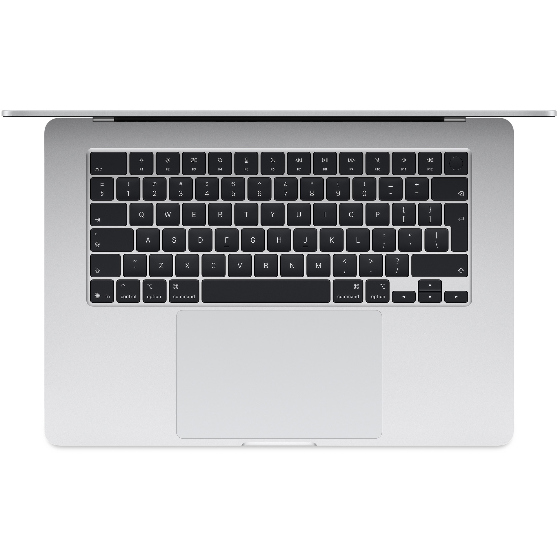 Apple MacBook Air 15'' cu procesor Apple M5, 10 nuclee CPU, 10 nuclee GPU, 16GB RAM, 512GB SSD, Silver, Tastatura Internationala,