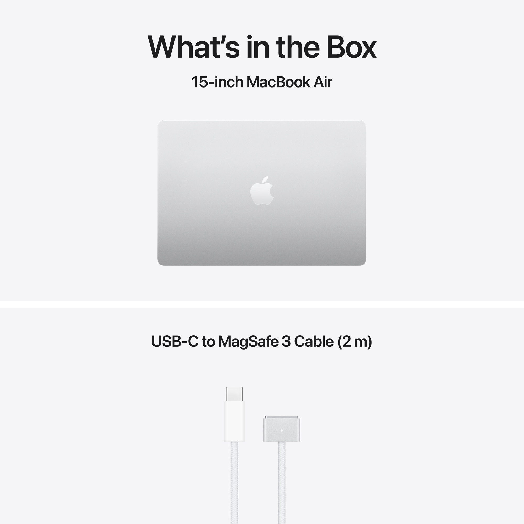 Apple MacBook Air 15'' cu procesor Apple M5, 10 nuclee CPU, 10 nuclee GPU, 16GB RAM, 512GB SSD, Silver, Tastatura Internationala,
