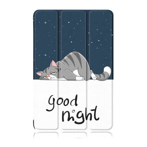 Husa Natty Pell Ultra Slim Smart Cover Premium pentru Apple iPad 9 (2021) / iPad 8 (2020) / iPad 7 (2019) - Cats good night