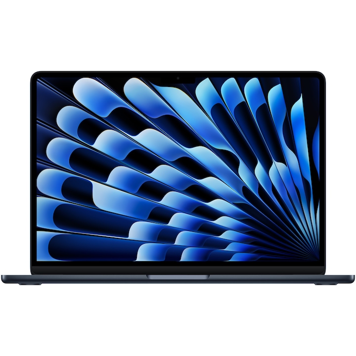 Apple MacBook Air 13'' cu procesor Apple M5, 10 nuclee CPU, 10 nuclee GPU, 16GB RAM, 1TB SSD, Midnight, Tastatura Internationala