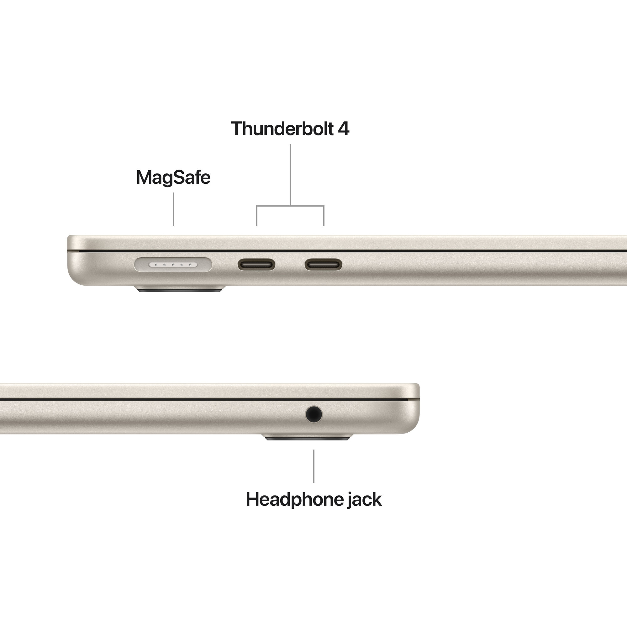 Apple MacBook Air 13'' cu procesor Apple M5, 10 nuclee CPU, 10 nuclee GPU, 24GB RAM, 1TB SSD, Starlight, Tastatura Internationala