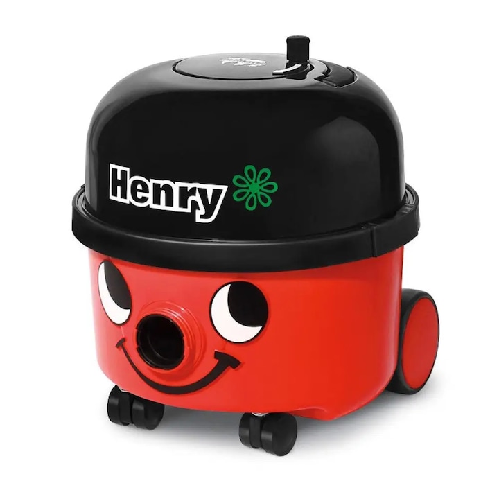 Aspirator profesional pentru praf Numatic Henry HVR200, Cu Sac HEPA 9l, 620W, Rosu/Negru