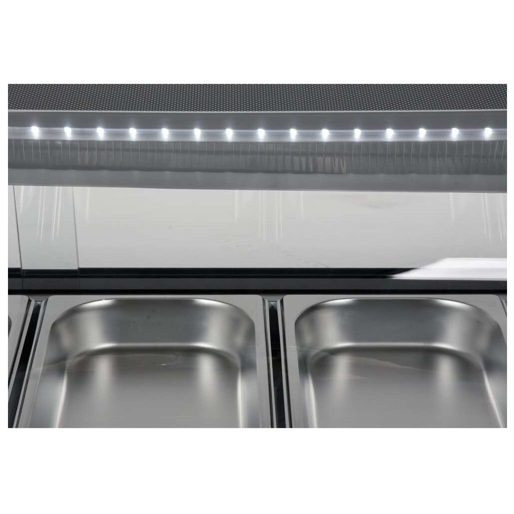 6x1/3GN vitrina frigorifica pentru sushi refrigerata Yato YG-05002