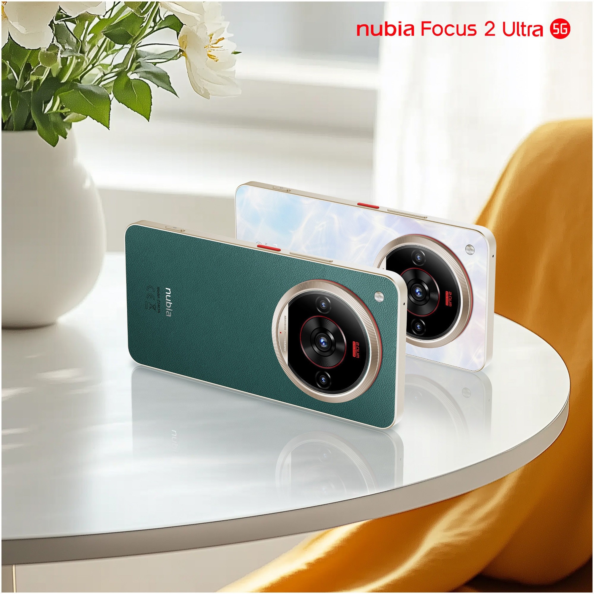 Telefon mobil ZTE nubia Focus 2 Ultra, Dual SIM, 8GB, 512GB, 5G, Verde