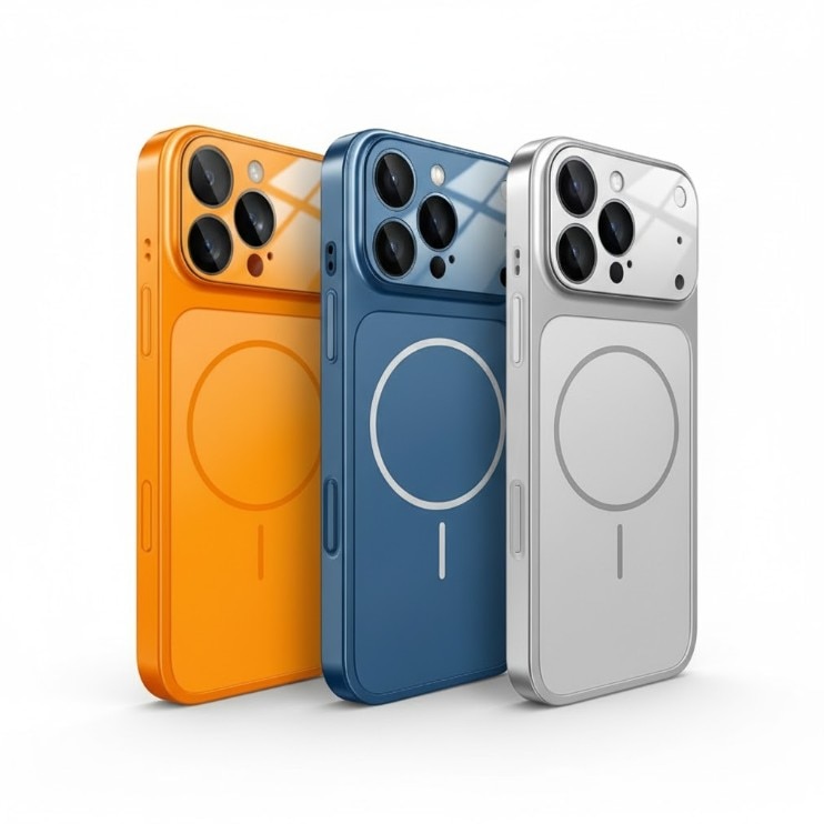 Husa pentru iPhone 17 Pro, GlassLook, compatibil cu MagSafe, Premium, Ultra Subtire, Auriu