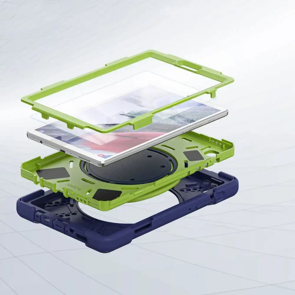 Husa Tableta, TECH-PROTECT X-Armor, Rezistenta la Socuri, Suport Integrat, verde/bleumarin, pentru Galaxy Tab A7 Lite 8.7 T220/T225