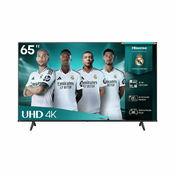 Televizor LED Hisense 65A6Q, 165.1 cm, 65", 4K Ultra HD, Smart TV, Wi-Fi, Negru