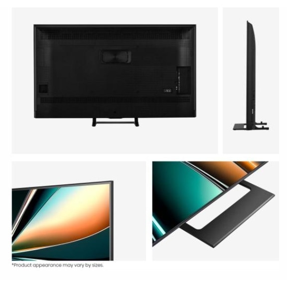 Televizor Smart Hisense 55U7Q, 55inch, 139cm, UltraHD 4K, Mini-LED, Hi-View AI Engine, QLED Color, 144Hz panel, Negru mat