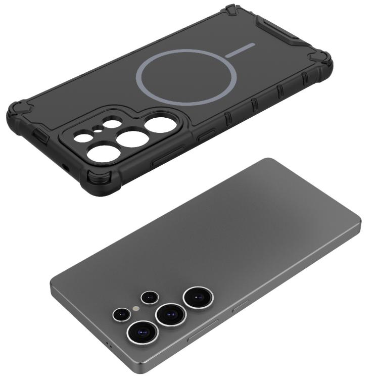 Husa pentru Samsung Galaxy S25 Ultra, Defender 2in1 Mag, Protectie Camere, AntiShock, Neagra