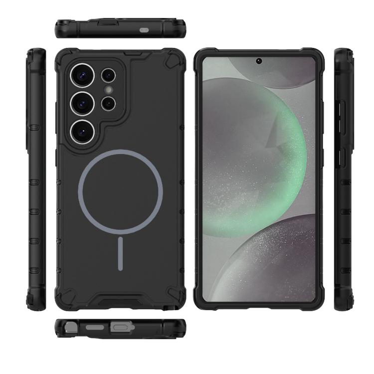 Husa pentru Samsung Galaxy S25 Ultra, Defender 2in1 Mag, Protectie Camere, AntiShock, Neagra