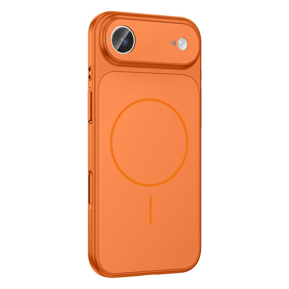 Husa pentru iPhone 17 Air, GlassLook, compatibil cu MagSafe, Premium, Ultra Subtire, Portocaliu