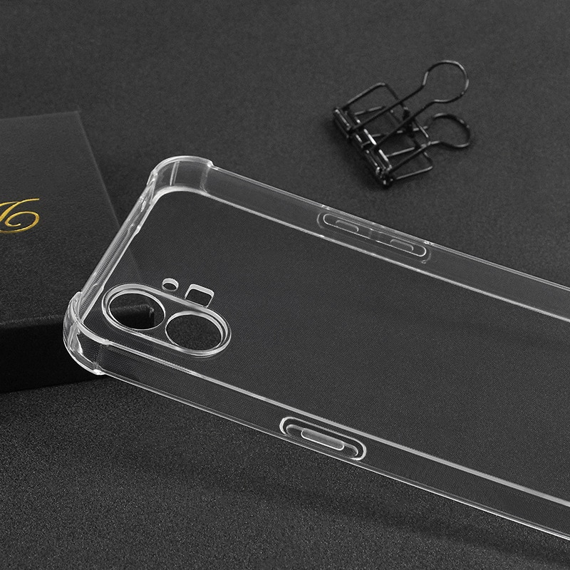 Husa silicon transparenta compatibila cu Nothing Phone 1, Patru colturi rezistent la socuri, clar