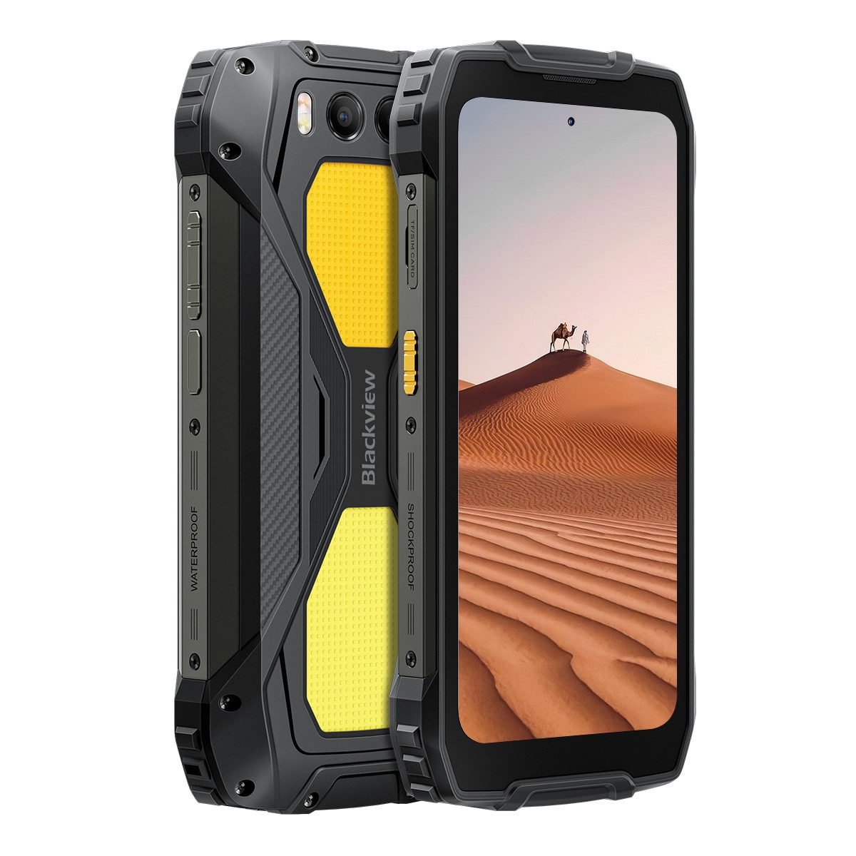 Telefon mobil Blackview BV7300, 18GB Ram(6GB + 12GB extensibili), 256GB, 8 nuclee, 6.67'', Android 14, 15000mAh, Rezistent la praf/anti-picatura/impermeabil, Deblocare amprenta/Fata ID/NFC, Negru